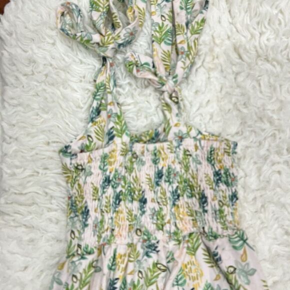 Love & Grow Perfectly Palm Smocked jumpsuit Girls Size 2T - Picture 3 of 7